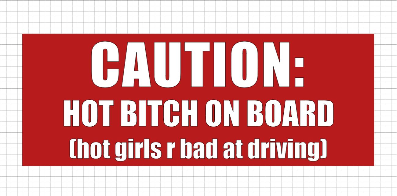 HOT BITCH BUMPERSTICKER